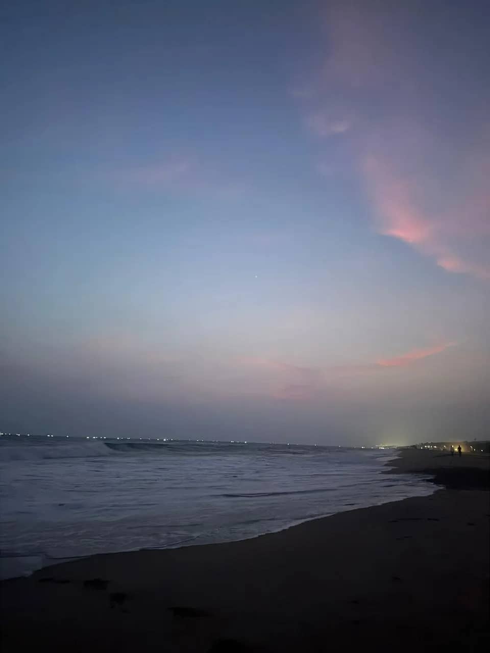Arabian Sea at Poovar marking the final destination of the scenic backwater boating route